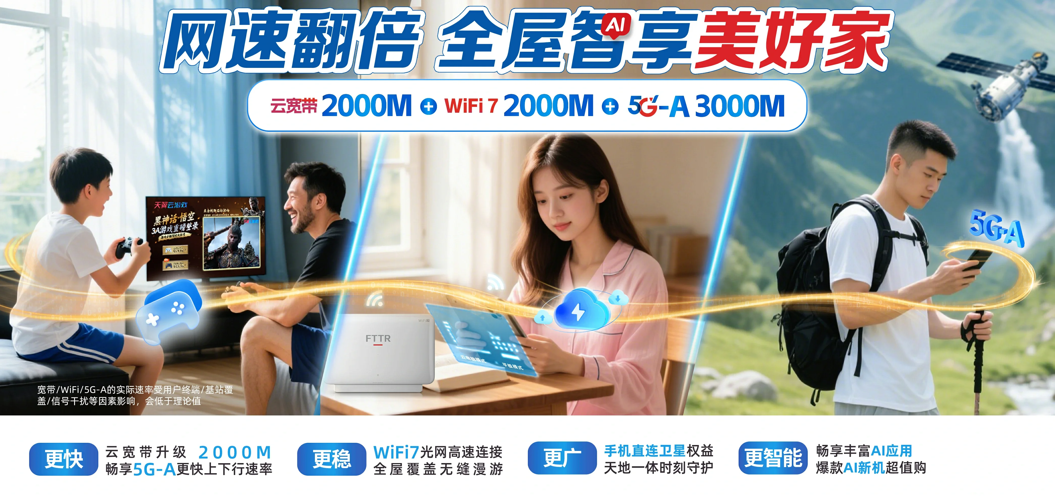 中国电信 荷塘区电信宽带 宽带套餐